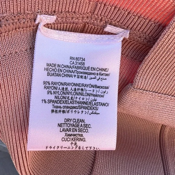 Herve leger sarai mauve baby pink bandage dress - Picture 5 of 5